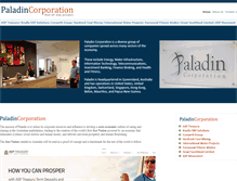 Tablet Screenshot of paladincorp.com.au